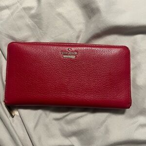 Kate Spade Cherry Red Leather Wallet